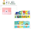 AZSKY Floating Bookshelf for Kids Room White Nursery Shelves Picture Ledge Wall Shelves for Bathroom Decor Kitchen Spice Rack Book Shelf Photo Organizer for Baby Nursery Décor 16 Inch Set of 3 by TinyTreasures Baby Boutique