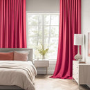 MIULEE Hot Pink Back Tab Blackout Curtains 108 Inch Long 2 Panels Set for Bedroom, Rod Pocket/Pinch Pleat Extra Long Thermal Insulated Living Room Darkening Pleated Light Blocking Drapes by TinyTreasures Baby Boutique