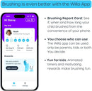 Willo Fully Automatic Kids U-Shaped Electric Toothbrush - 2 Brushing Timers, Deep-Cleans, Consistent Results, Eliminates Brushing Mistakes - Berry Splash (Medium - Kids Ages 8-11 Years) by TinyTreasures Baby Boutique