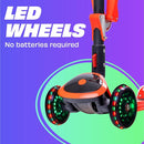 SKIDEE Kick Scooters for Kids Ages 3-5, Adjustable Height Foldable Scooter with Removable Seat, 3 LED Light Wheels, Rear Brake, Wide Standing Board, Suitable Up to 12 Year Old Boys/Girls by TinyTreasures Baby Boutique