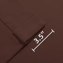 Joydeco 72 Inch Blackout Curtains for Bedroom, Thermal Insulated Black Out Curtains, Room Darkening Drapes for Living Room Window Rod Pocket Back Tab (W52 x L72 Inch, Chocolate) by TinyTreasures Baby Boutique