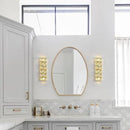 6 Layer Gold Crystal Wall Sconce, Modern Wall Lamp Light Fixture for Bathroom Vanity, Stairway, Kitchen, Living Room, Bedroom, Hallway by CozyNest Decor