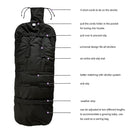 Length Ajustable Waterproof Stroller Winter Cover for All Stroller, Universal Stroller Winter Bunting Bag XL,Good for Infant to Y5 pre-School Kids by TinyTreasures Baby Boutique