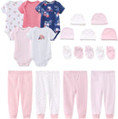 Kiddiezoom Unisex Baby Layette Essentials Giftset Clothing Set 19-Piece For Newborn Baby by TinyTreasures Baby Boutique