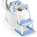 Potty Training Seat, Upgrade Toddler Toilet Seat for Kids Boys Girls, 2 in 1 Potty Training Toilet for Kids, Splash Guard Anti-Slip Pad Step Stool(Blue) by TinyTreasures Baby Boutique