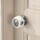 SAFELON 4 Pcs Transparent Safety Door Knob Covers for Toddler, Childproof Door Locks, Easy to Install (Clear-White) by TinyTreasures Baby Boutique
