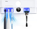 Bitvae Toothbrush Holder, Cleaning and Fast Drying, 5 Toothbrush Slots or Shaver Slot Accessories for Family, LED Smart Screen, Wall Mounted Holders for Bathrooms by CozyNest Decor