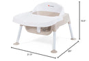 Foundations Secure Sitter Feeding Chairs Multipack, No-Tip Feet, 3-Point Adjustable Harness, Removable Tray, Easy to Clean, Stackable Feeding Chairs, 3 Pack (5 inch) by TinyTreasures Baby Boutique