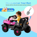 SEALIGHT 12V Kids Ride On Truck Car w/Parent Remote Control, 4 * 380W Motors, 3 Speeds, Emergency Braking, LED Lights, Music & Horn, Kids Electric Vehicles for Boy Girl Gift by TinyTreasures Baby Boutique