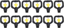 Pwshymi Garden Irrigation Misting Nozzles, 12PCS Plastic Spray Nozzle, Rotating Irrigation Sprinklers Atomizing Rotating Irrigation Spray Nozzles with G1/2 Male Thread for Garden Yard Lawn by GreenHaven Gardens