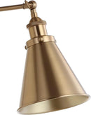 JONATHAN Y JYL7461A-SET2 Rover 7" Farmhouse Industrial Adjustable Arm Metal LED Wall Sconce Rustic Bohemian 2700K 4W Bulb for Entryway Lobby Kitchen Bathroom Bedroom Hallway, Brass Gold (Set of 2) by CozyNest Decor