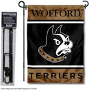 College Flags & Banners Co. Wofford Terriers Garden Flag with Stand Holder by GreenHaven Gardens