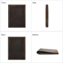 Genuine Leather Passport Holder Handmade Passport cover Lightweight Travel Bifold Passport Wallet dark brown by TinyTreasures Baby Boutique