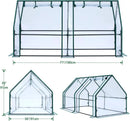 Ohuhu Portable Mini Greenhouse, 71"x36"x36" Greenhouses for Outdoors with Dual Large Zipper Doors & Ground Stakes, Waterproof & UV Protected Plastic Green House for Outside Garden Patio Transparent by GreenHaven Gardens