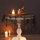 Lulu Home Halloween Table Cover, Round Black Spider Web Halloween Table Toppers for Festival Party Decoration by CozyNest Decor