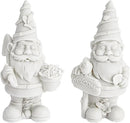 Bright Creations 2 Pack Ceramics to Paint - Paint Your Own Garden Gnome Statues, Blank Paintable Ceramics for Adults (5 in) by GreenHaven Gardens