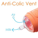 PopYum 5 oz Orange Anti-Colic Formula Making/Mixing/Dispenser Baby Bottle with