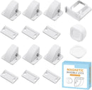 Magnetic Cabinet Locks for Baby Safety, Children Proof Cupboard Drawers Latches, Safe & Easy Install, Multi-Purpose Adhesive No Need for Screws or Tools(6 locks and 1 Key) by TinyTreasures Baby Boutique