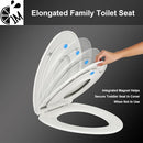 Round Toilet Seat with Toddler Seat Built In, 3X Slow Close FOR BOTH TODDLER & ADULT Seats, Potty Training Toilet Seat, No Wiggle and Easy to Install, Detachable Toddler Seat, White (2Pcs Pack) by TinyTreasures Baby Boutique