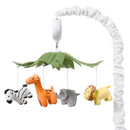 The Peanutshell Crib Mobile for Boys or Girls - White Musical Baby Crib Mobile with 12 Lullabies, Jungle Animal, Baby Safari Animals Nursery Decor by TinyTreasures Baby Boutique