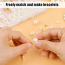 1000Pcs Pearl Beads for Bracelets Making, Pearl Beads for Jewelry Making for Adults, Silver Bracelet Beads DIY Kit, Silver Spacer Beads for Bracelets, Women Friendship Bracelet Making Kit (Silvery) by TinyTreasures Baby Boutique