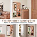 Wall Mounted Full Length Mirror With Shelf And Hook by HouseOfZazla
