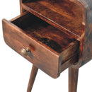 Mini Curve Open Bedside Nightstand by HouseOfZazla