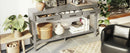 U_STYLE 59.1'' Farmhouse Entryway Table with 3 Drawers