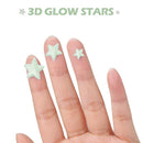 Glow in The Dark Stars Decals Decor for Ceiling 633 Pcs Realistic 3D Stickers Starry Sky Shining Decoration Perfect for Kids Bedroom Bedding Room Gifts by TinyTreasures Baby Boutique