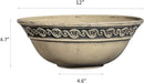 Classic Home and Garden Corinthian Resin Flower Pot Planter Bowl, Gray, 12" by GreenHaven Gardens