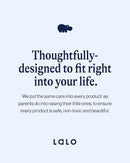 Lalo Suction Plates - 2 Pack, 100% Silicone Non-Toxic BPA-Free Baby Plates with Suction Base To Prevent Accidental Tip-Overs - Suction Plates for Toddlers With Three Divided Sections - Blueberry by TinyTreasures Baby Boutique