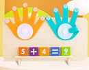 Educational Math Manipulatives Number Counting Blocks for Kids - Finger Arithmetic Game & Math Developmental Toys for 3+ Year Olds | Learning Counting, Addition, Subtraction (Math 01) by TinyTreasures Baby Boutique