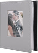 RECUTMS 100 Pocket 4x6 Small Photo Album - Vertical Wedding, Family, Baby, Anniversary, Graduation Picture Book - Travel Albums (Grey) by TinyTreasures Baby Boutique