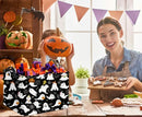 HIYAGON Rectangular Halloween Basket for Boys and Girls Kids Trick or Treat Pumpkin Basket for Halloween Parties Cute Storage Bin Organizer Box Room Decor(Black ghost) by TinyTreasures Baby Boutique