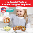 Pretzel Making Kit - Real Cooking Set for Kids Ages 5-12+ with Recipe and Ingredients - Kids Baking Set for Girls & Boys - Great Gift for Family Bonding by TinyTreasures Baby Boutique