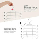 ZEDODIER 3 Pack Tank Top Hanger, Space Saving Bra Hangers, Non-Slip Hanging Sport Bras Holder, Closet Organizers and Storage for Camisoles Tank Tops Bras Ties Swimsuits Strappy Dress, Silver by CozyNest Decor