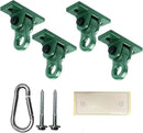 Heavy Duty Green Swing Hangers Screws Bolts Included Over 5000 lb Capacity Playground Porch Yoga Seat Trapeze Wooden Sets Indoor Outdoor (4 Pack) by GreenHaven Gardens