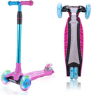 3 Wheel Scooter for Kids Ages 6-12,Kids Scooter with Light Up Wheels, Sturdy Deck Design, and 4 Height Adjustable Suitable for Kid Ages 3-12 by TinyTreasures Baby Boutique