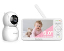 6" Big Screen Baby Monitor with Camera and Audio, 1000ft Long Range No WiFi, 2-Way Talk, 8 Lullabies, ECO Mode, Infrared Night Vision, 150 Languages, Baby Shower,Baby Register Gift by TinyTreasures Baby Boutique