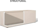 42 Inch Rectangular Concrete Planter（42Lx14Wx15H，58 Pounds）,Durable All-Weather Use with Drainage Holes,Large Rectangular Planter for Outdoor Indoor Plants by CozyNest Decor
