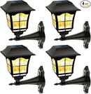 MAGGIFT 4 Pack Solar Wall Lantern Outdoor Playhouse Lights Waterproof 15 Lumens Solar Wall Sconce Light Fixture with Wall Mount Kit for Storage Shed Fence Garden Decor by GreenHaven Gardens