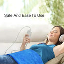 Heating Pad Electric Fast-Heating for Back/Waist/Abdomen/Shoulder/Neck Pain and Cramps Relief - Moist and Dry Heat Therapy with Auto-Off 12"x24" Hot Heated Pad by GOQOTOMO-HF-B(Blue) by CozyNest Decor