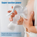 Elfzone Manual Breast Pump - Adjustable Suction Silicone Hand Pump Breastfeeding, Small Portable Manual Breast Milk Catcher Baby Feeding Pumps & Accessories, White, Mother’s Day Gifts by TinyTreasures Baby Boutique