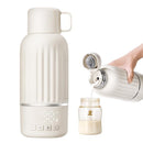 Snow Bear Portable Bottle Warmer for Travel, Fast Heating in 2.5 Mins for Breast Milk and Formula, 10200mAh Battery with LED Display, 17oz Large Capacity, Baby Bottle Warmer with Temperature Control by TinyTreasures Baby Boutique