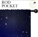 City Rod Pocket Blackout Curtains for Boy Girl Bedroom, New York Skyline Modern City Starry Sky Night View Thermal Insulated Home Window Drapes for Living Room Darkening, 55x63 inch by TinyTreasures Baby Boutique