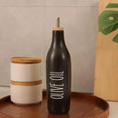 HOMCDALY Ceramic Olive Oil Dispenser for Kitchen, Stoneware 16oz Oil Cruet and Vinegar Bottles Dispenser, Kitchen Dispenser Bottle for EVOO Vinegar Syrups, Modern Farmhouse Design(B-O) by CozyNest Decor