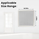 self Adhesive Curtains Portable Blackout Curtain Simple and Easy to Install Bedroom Window Thermal Lnsulated Kitchen Room Darkening Black Small Drapes, 59" W X 59" L, White, 1 Panel by TinyTreasures Baby Boutique