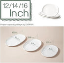 DOWAN Large Serving Platter, 16"/14"/12" Porcelain Platters for Entertaining Wedding Party, White Oval Plates Set of 3, Serving Dishes for Serving Food, Housewarming Gifts by CozyNest Decor