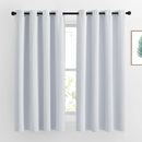 NICETOWN Greyish White Room Darkening Curtain Panels - Window Treatment Thermal Insulated Grommet Room Darkening Curtains/Drapes for Bedroom (2 Panels, 52 by 63, Greyish White) by TinyTreasures Baby Boutique