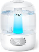 Dreo Humidifiers for Bedroom, 3L Top Fill 30H & 26dB Quiet Runtime for Large Room, Cool Mist Ultrasonic Humidifier with Humidity Sensor, Night Light for Home, Baby, Nursery, Plants, 360° Nozzle, White by TinyTreasures Baby Boutique